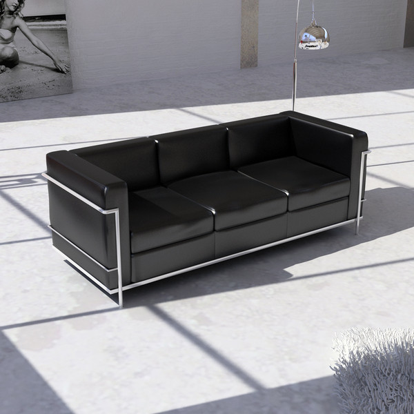 3dsmax le corbusier lc2 - Couch 06 by lajhar